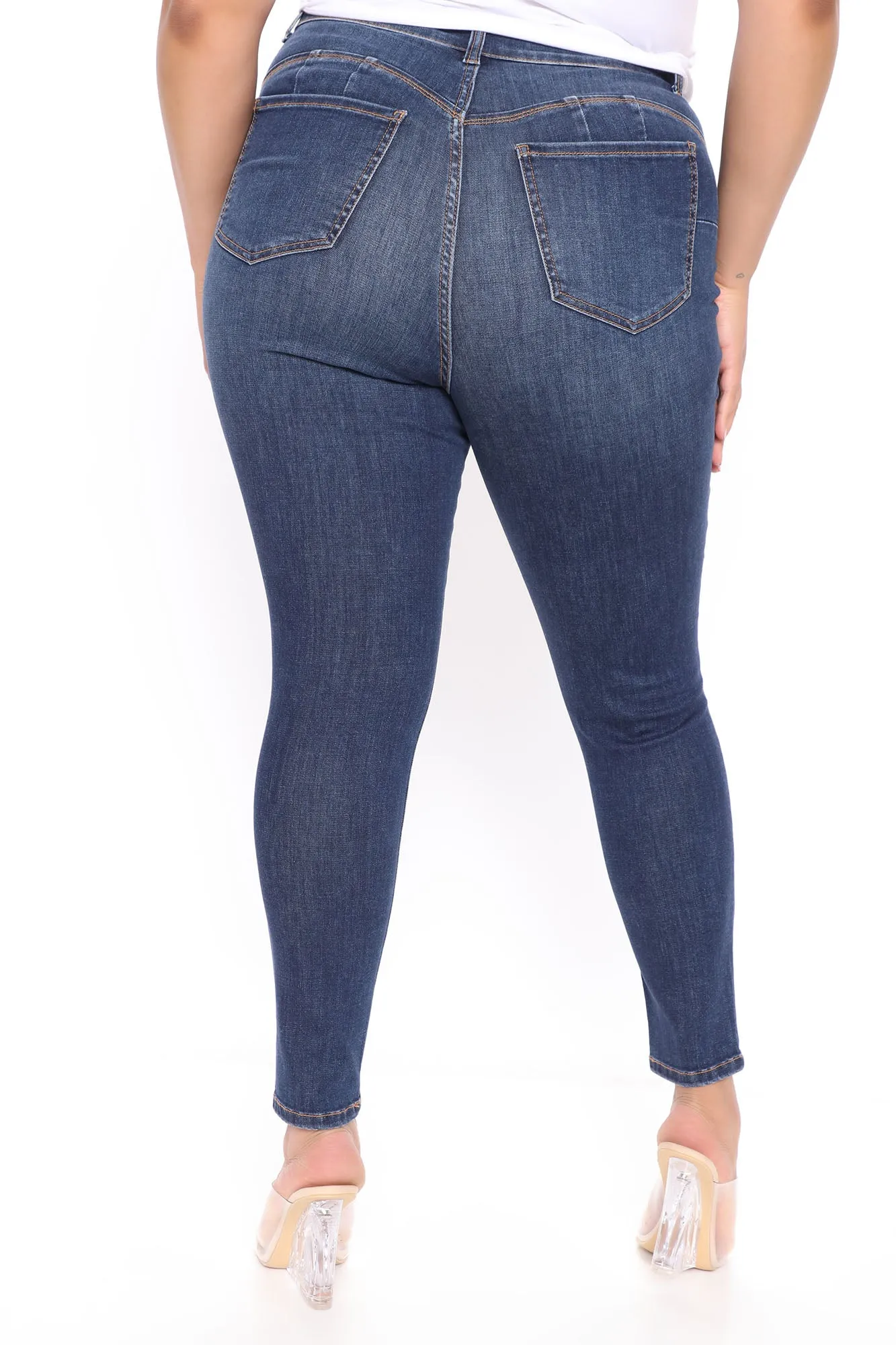 Alexis Booty Lifting Stretch Skinny Jeans - Dark Wash