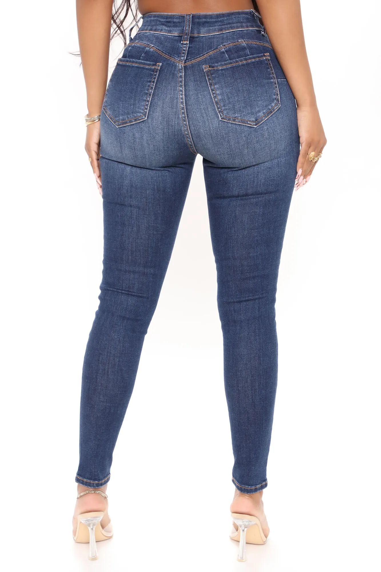 Alexis Booty Lifting Stretch Skinny Jeans - Dark Wash