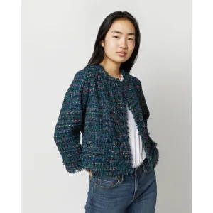 Ann Mashburn Chelsea Jacket Peacock Multi Tweed