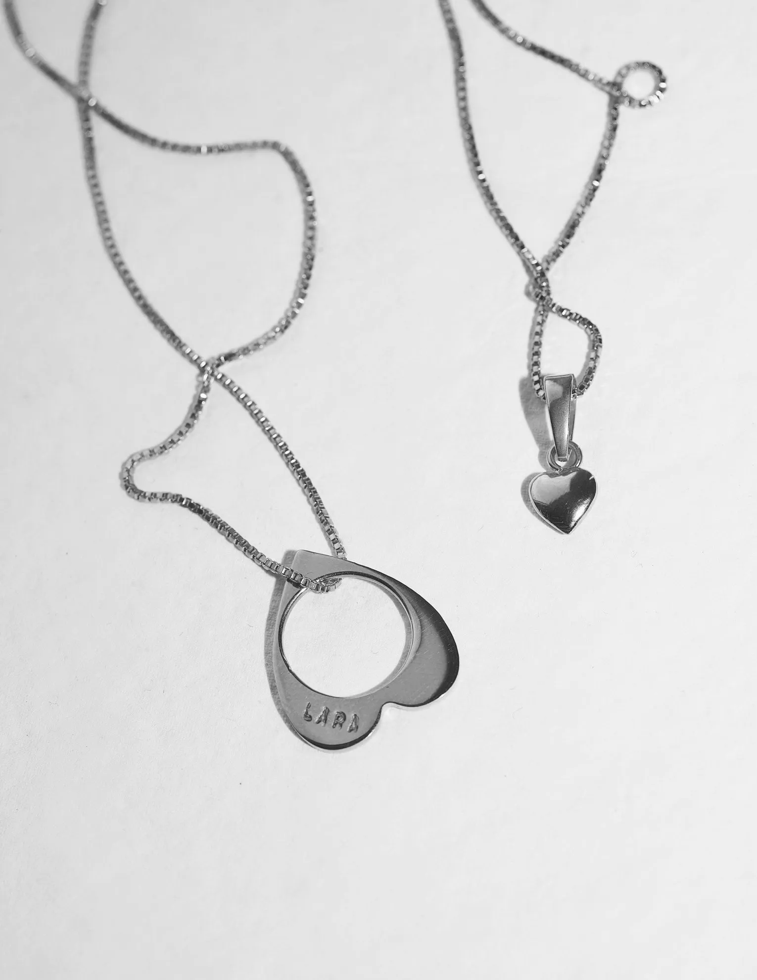 Baby Heart Necklace <br> Silver