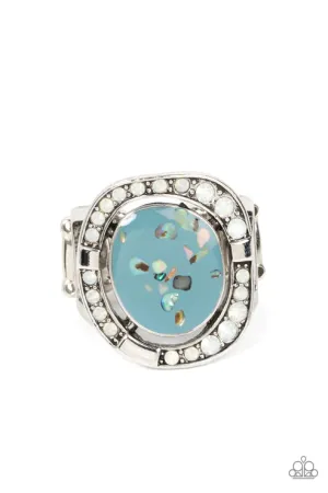 Beach Bijou Blue Ring - Paparazzi Accessories