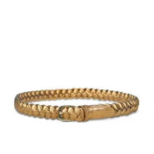 Bell & Fox Arya Woven Leather Belt-Bronze