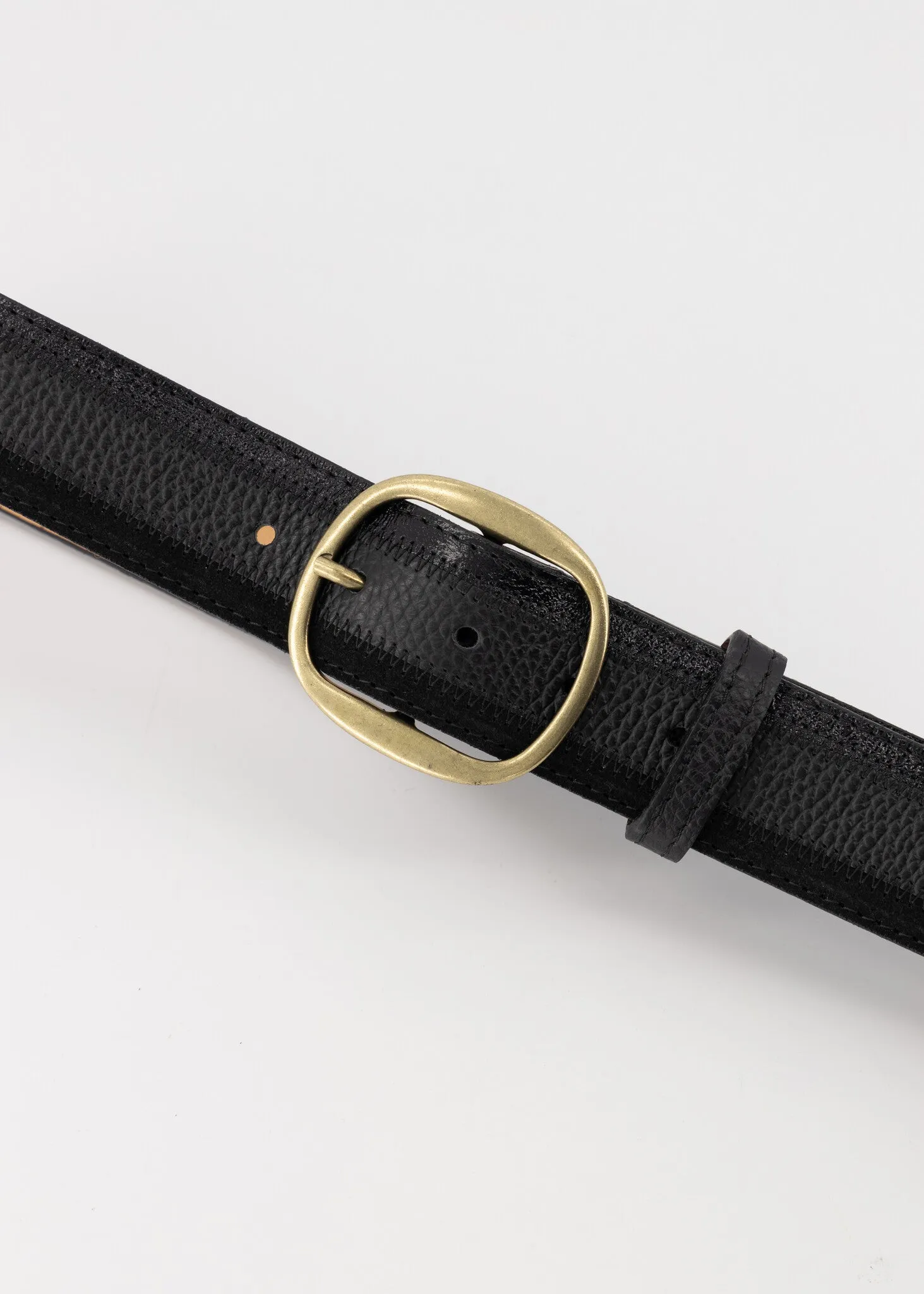Belt Black Louise Classic Grain