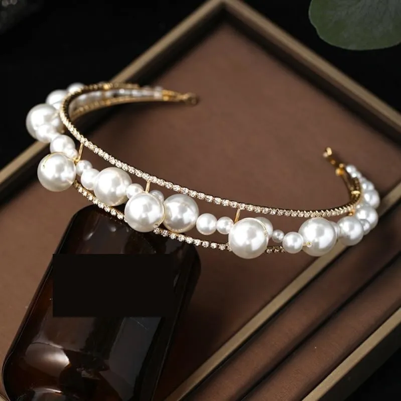 Brides Pearl Headband Hair Accessories