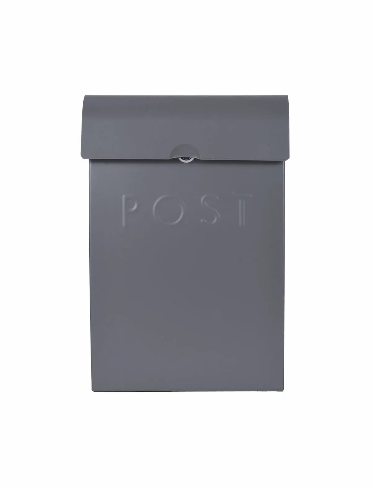 Charcoal Shade Post Box with Lock