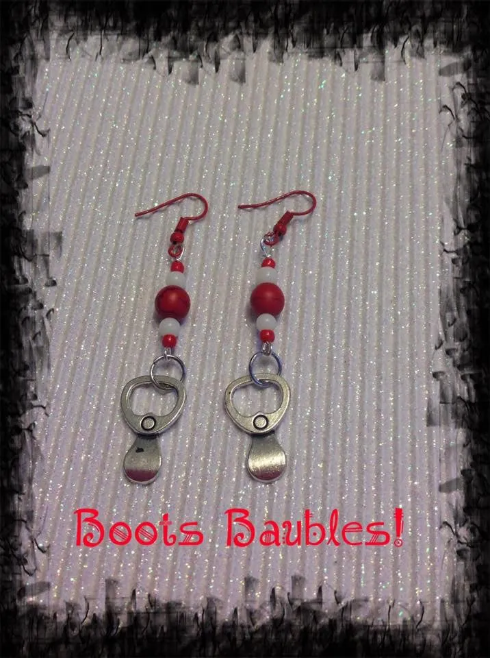 coca cola pop top earrings