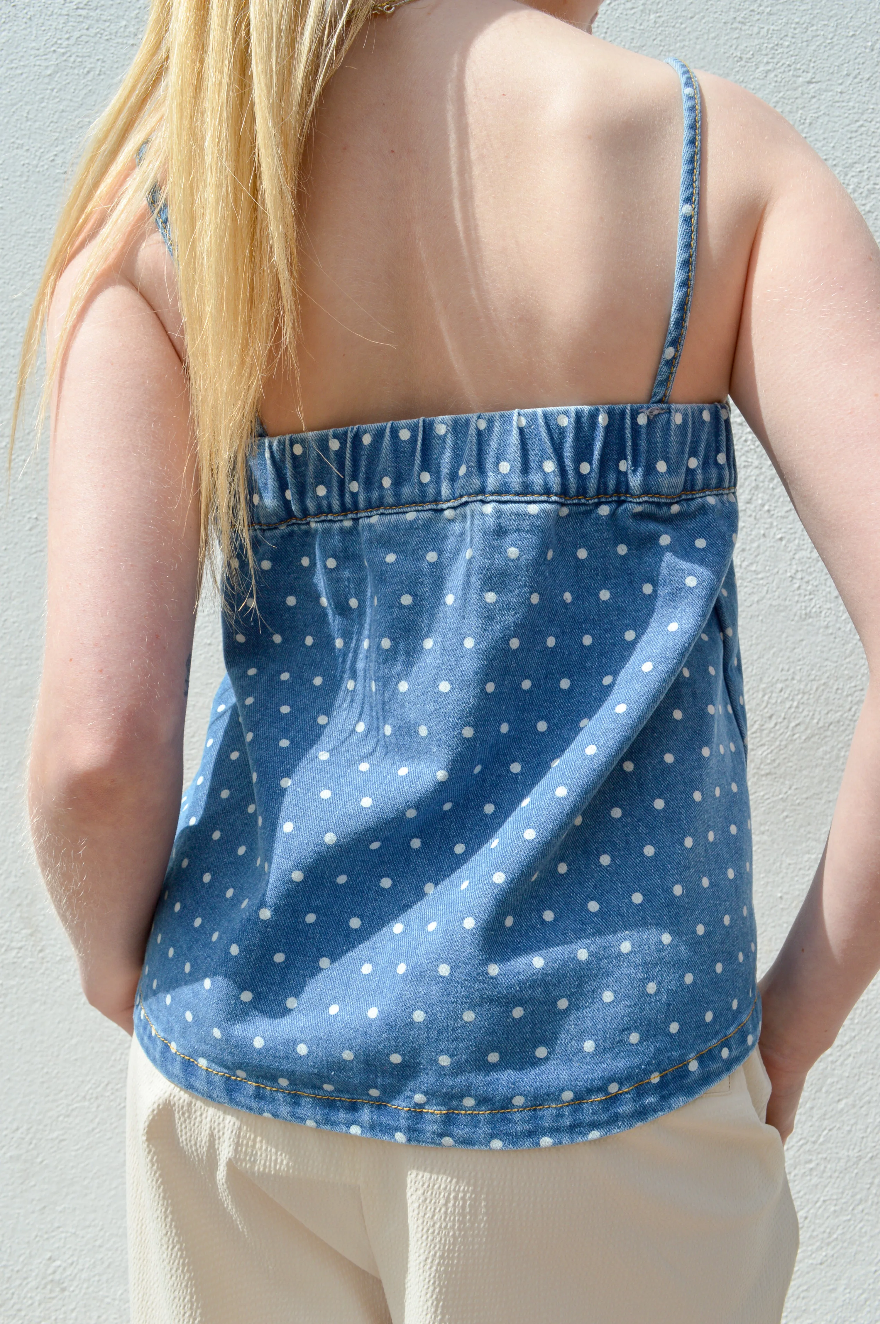 Compania Fantastica Polka Dot Strap Top