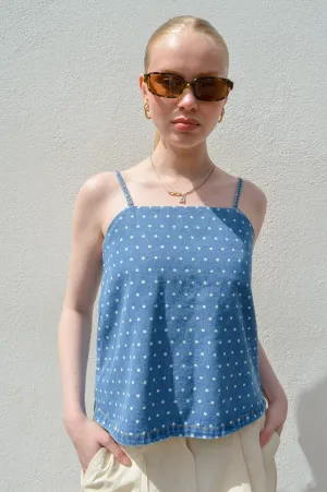 Compania Fantastica Polka Dot Strap Top