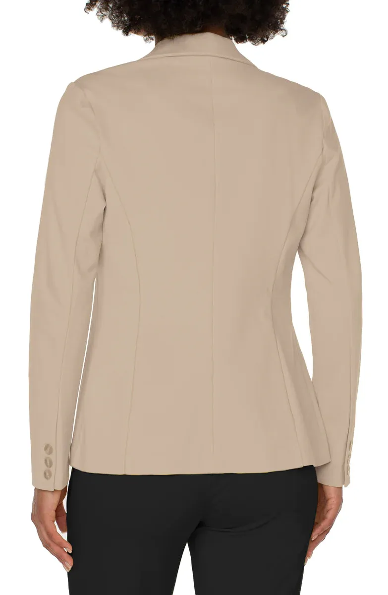 Fanya Fitted Blazer in Biscuit Tan - Liverpool Los Angeles LM1601M42