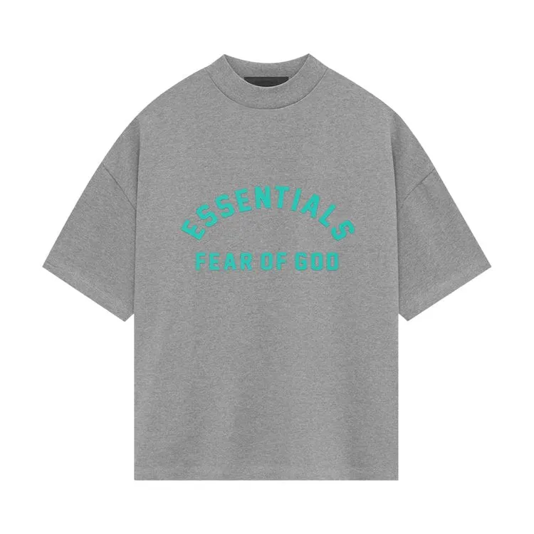 Fear Of God Essentials Fear of God Essentials Heavy Jersey Short-Sleeve 'Dark Heather Oatmeal' T-Shirt, Gray