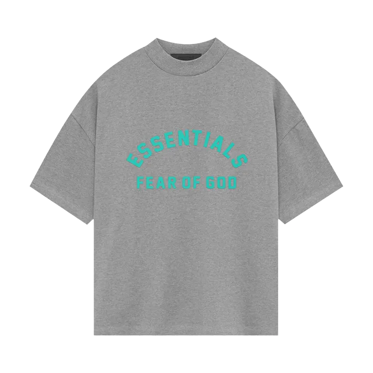 Fear Of God Essentials Fear of God Essentials Heavy Jersey Short-Sleeve 'Dark Heather Oatmeal' T-Shirt, Gray