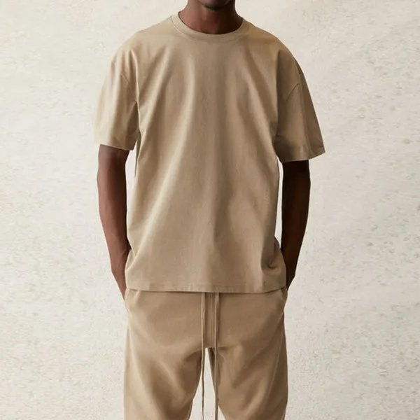 Fear of God Essentials SS21 Short Sleeve Tee Moss, color moss