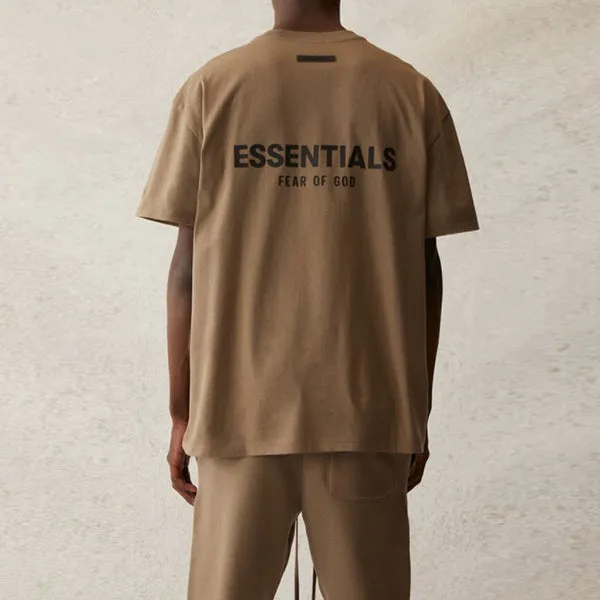 Fear of God Essentials SS21 Short Sleeve Tee Taupe, Brown
