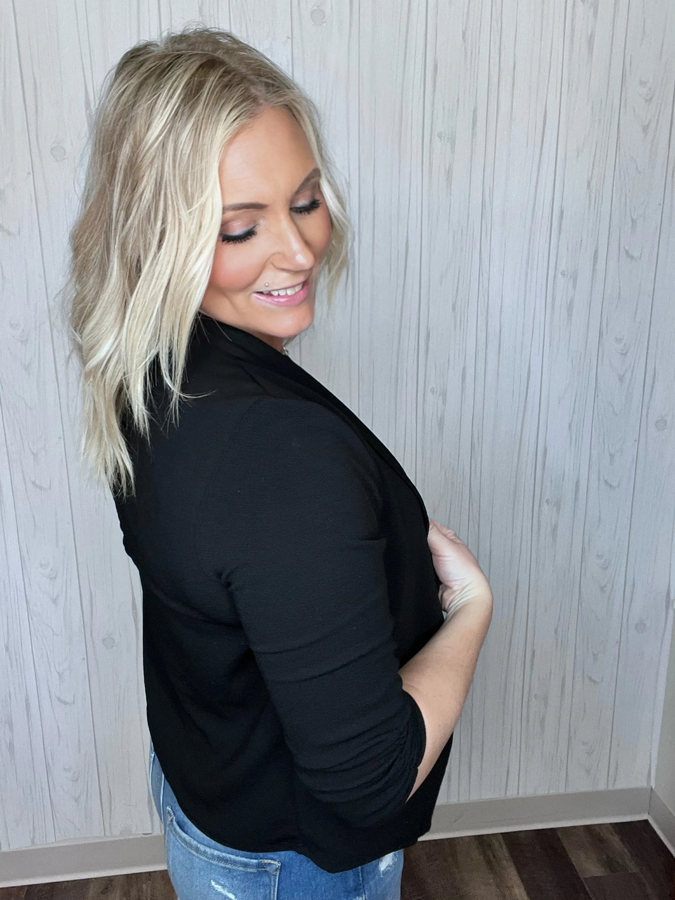 Get Used To It Blazer In Black FINAL SALE
