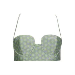 Green Polka Dot Bralette