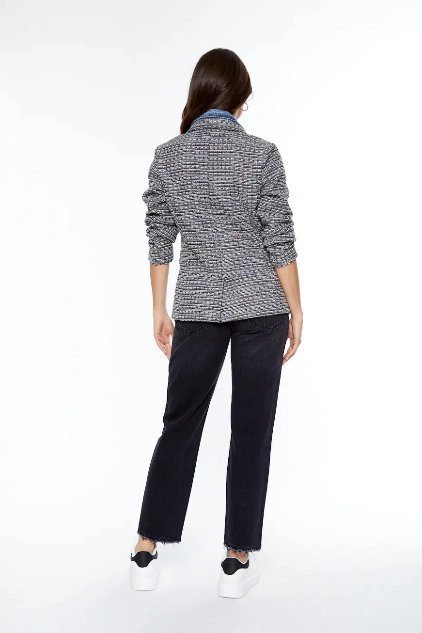 Helen Tweed Blazer w/Removable Insert