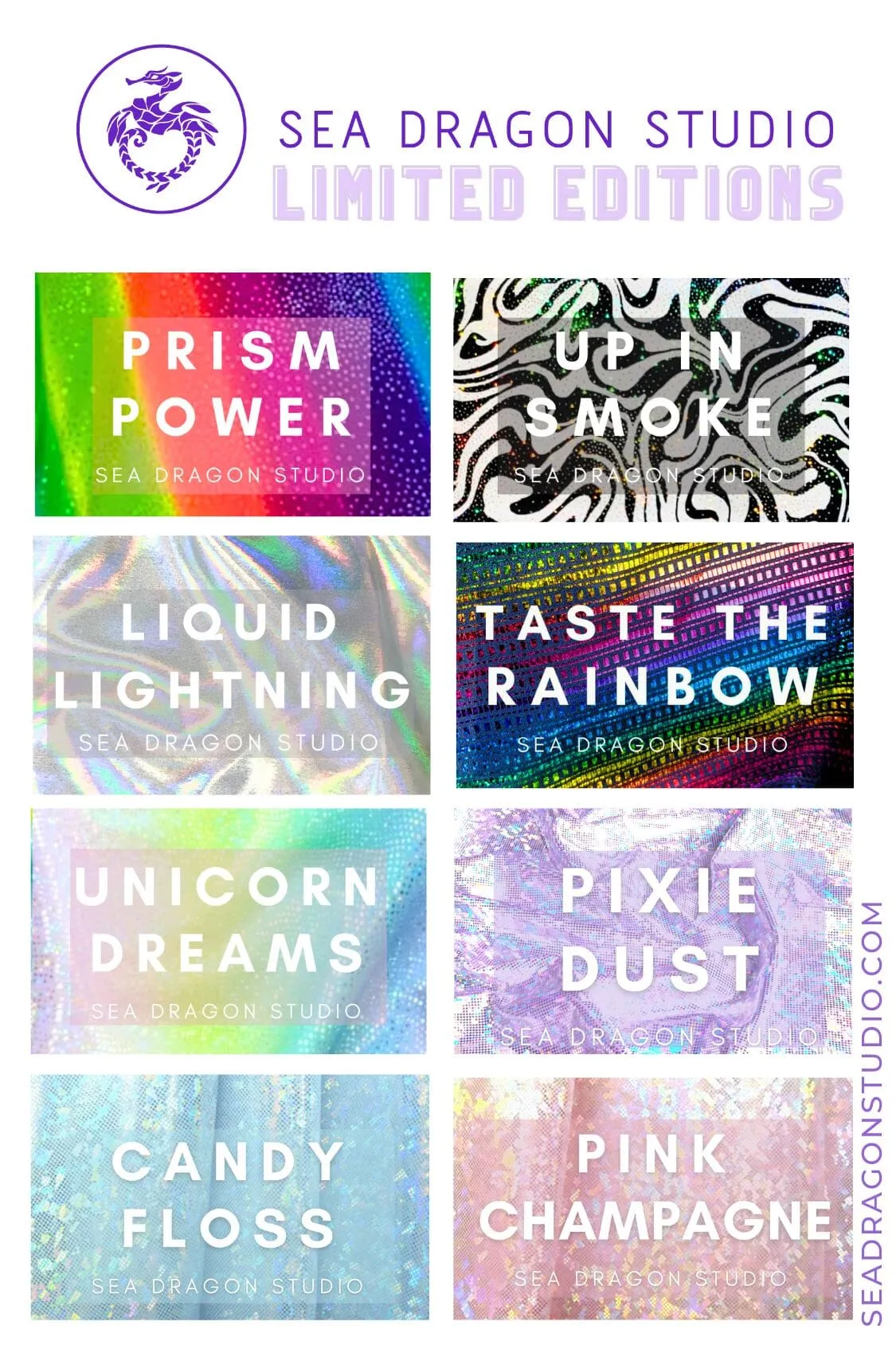 Holographic Roller Girl Crop Top | 13 Colors
