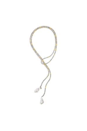 Joie DiGiovanni Classic Baroque Pearl Lariat: Sunset Gold Baroque Pearl Lariat