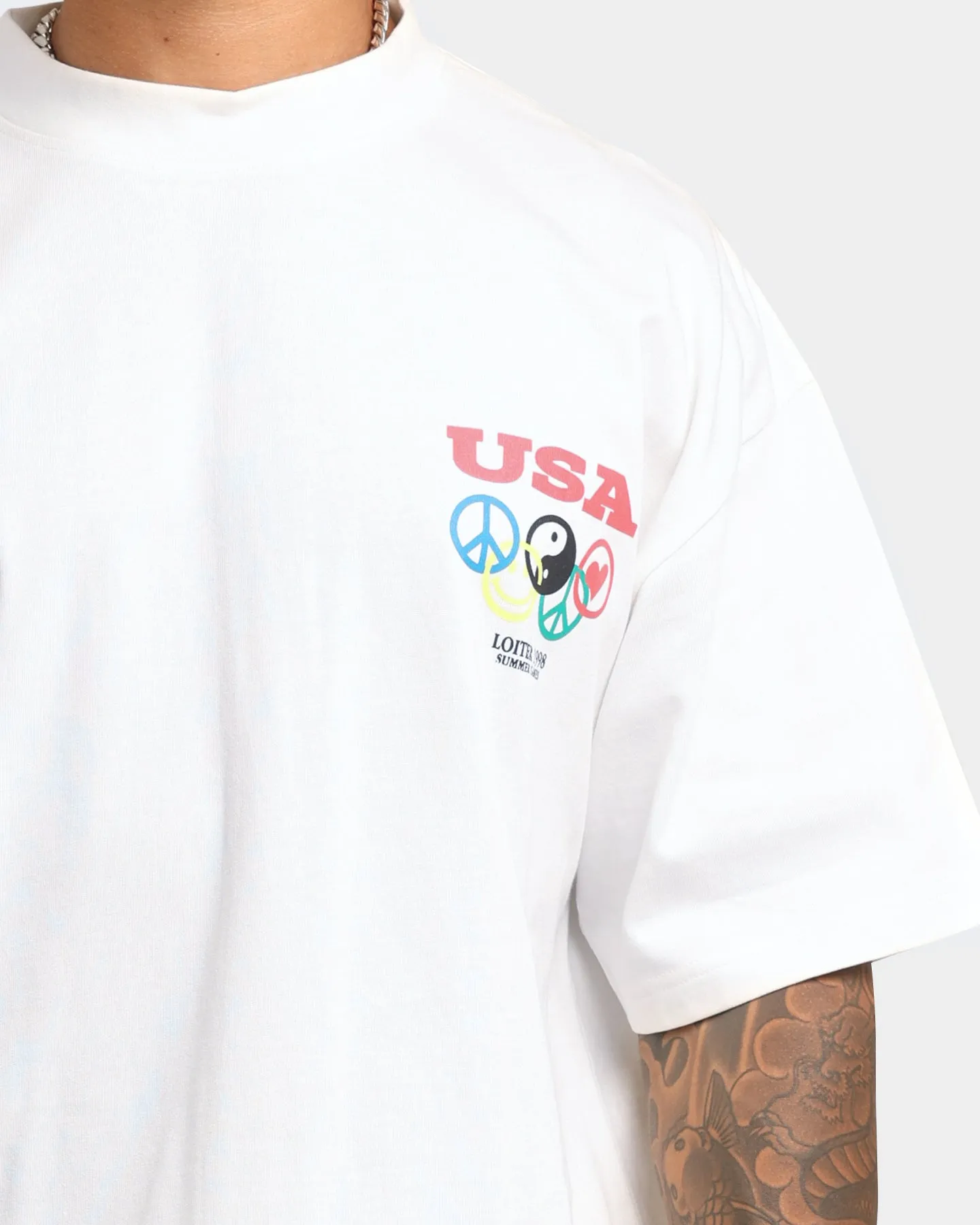 Loiter Tribute T-Shirt Off White