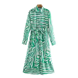 MIDI DRESS WITH BELT
