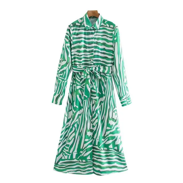 MIDI DRESS WITH BELT