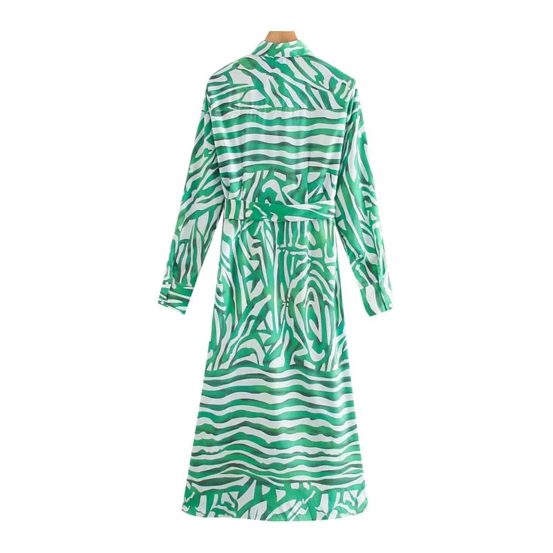 MIDI DRESS WITH BELT