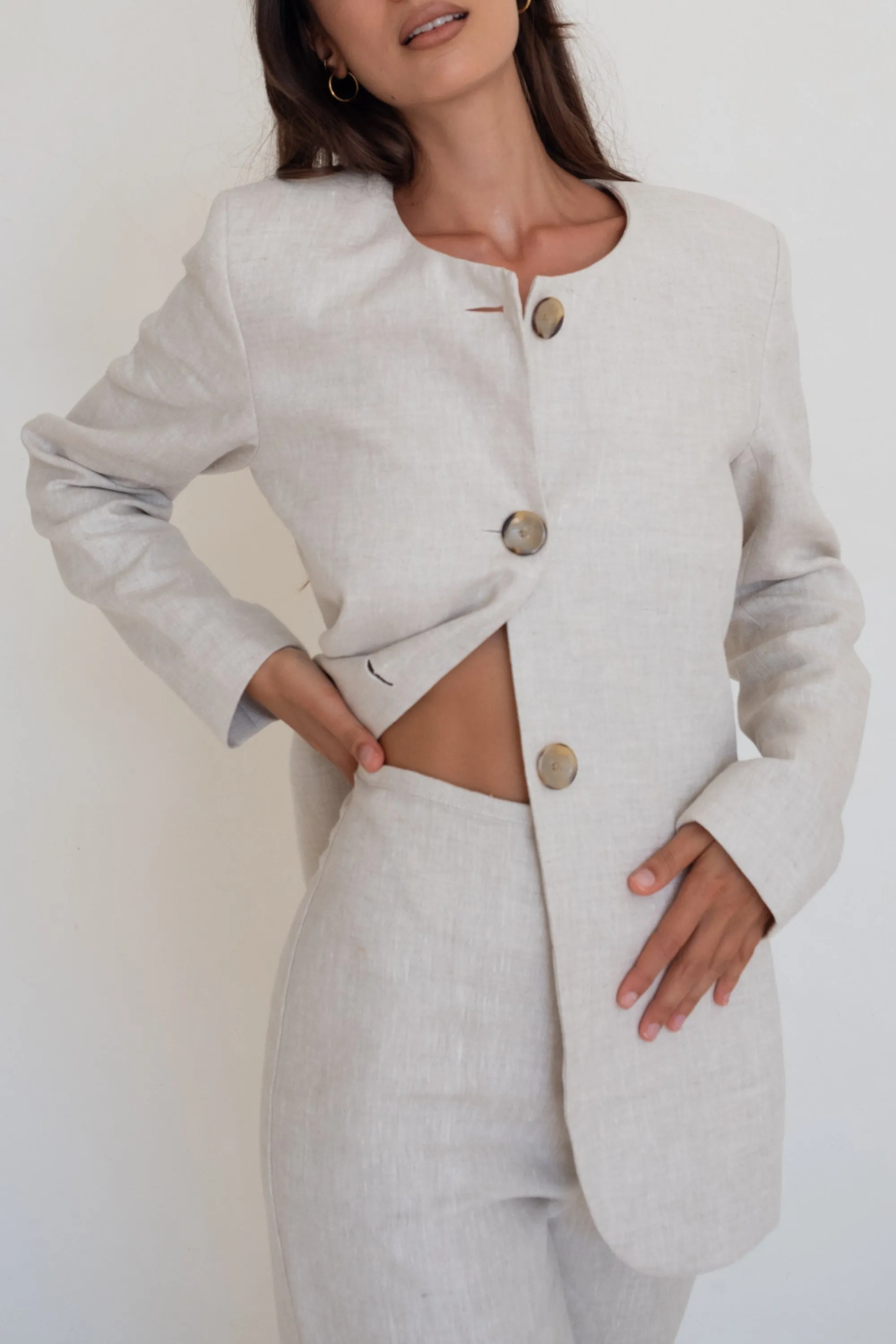 Milly Pant Natural Linen