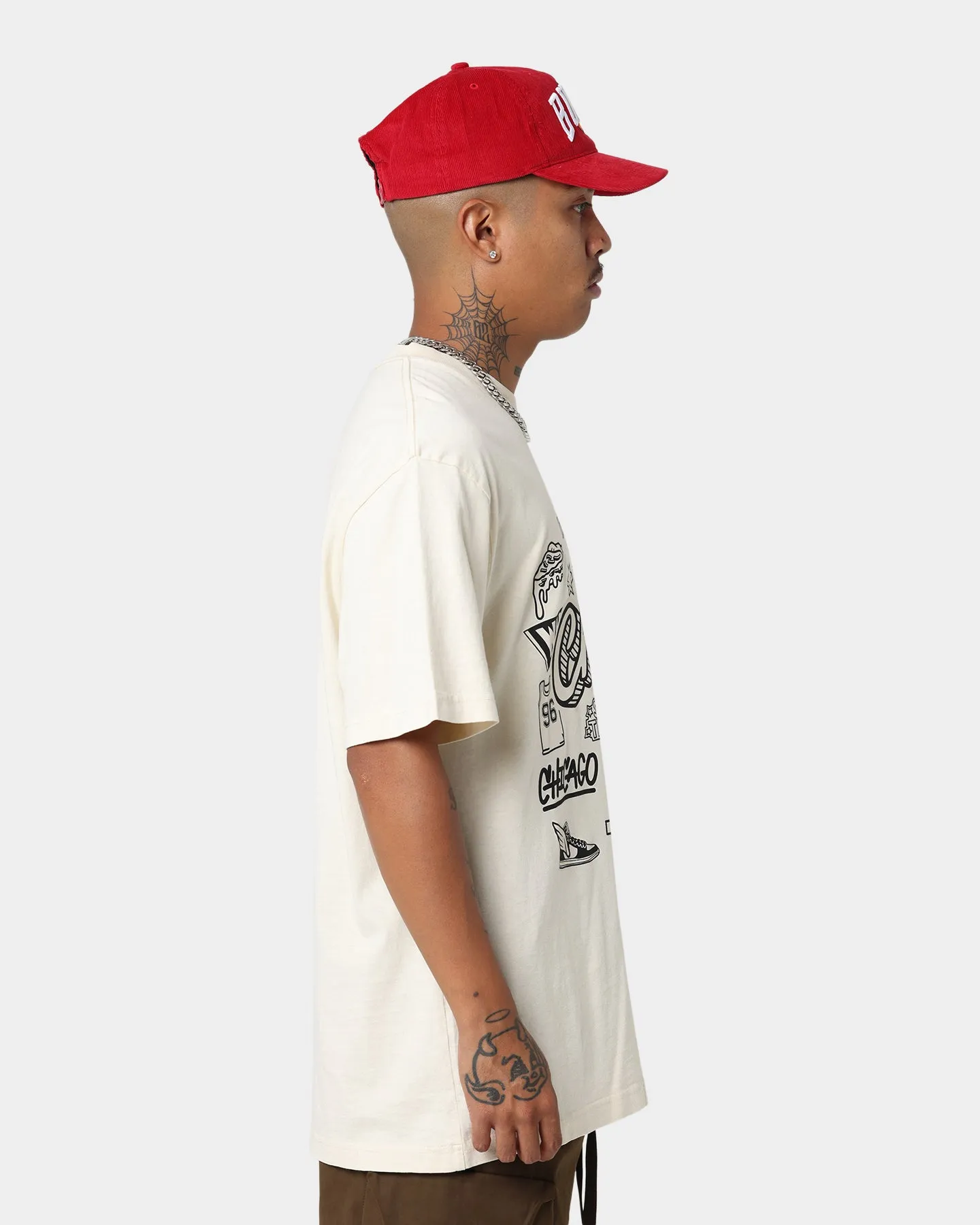 Mitchell & Ness Chicago Bulls Doodle T-Shirt Faded Stone