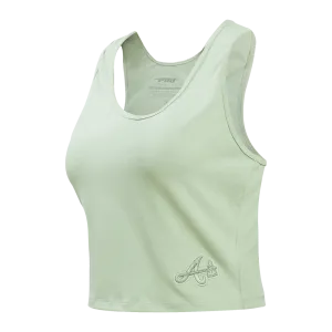 MLB ATLANTA BRAVES NEUTRAL WOMEN'S FITTED RACERBACK (MOSS)