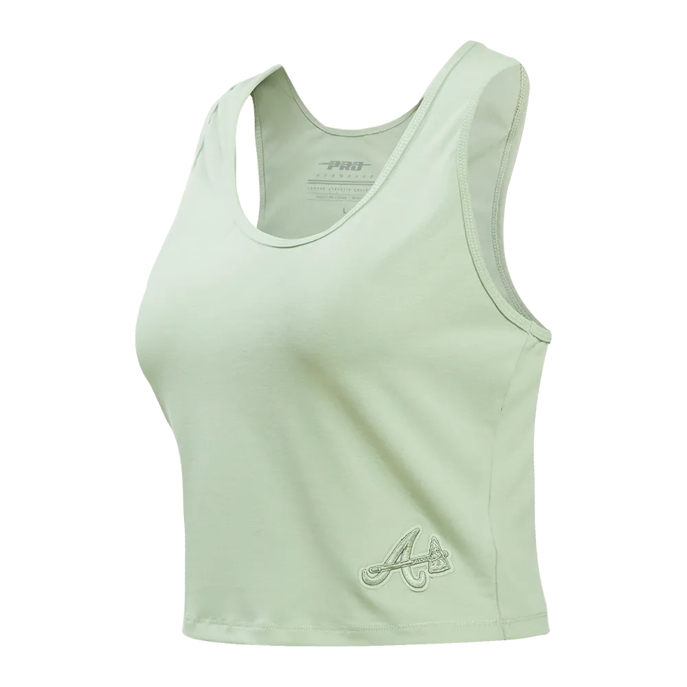 MLB ATLANTA BRAVES NEUTRAL WOMEN'S FITTED RACERBACK (MOSS)