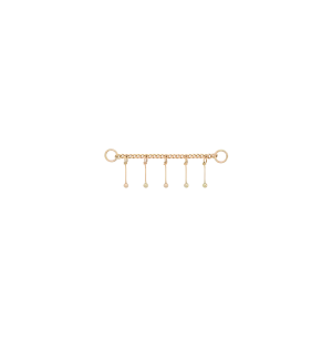 Mythical Pillars Chain Charm Piercing 14K