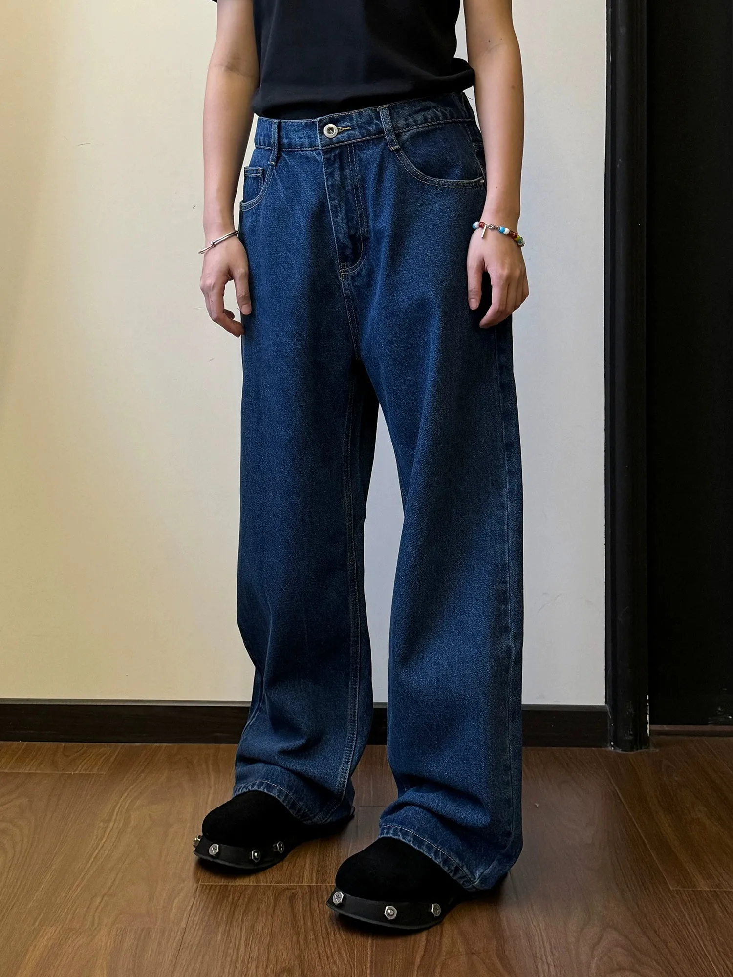 Nine Vintage Washed Straight Jeans