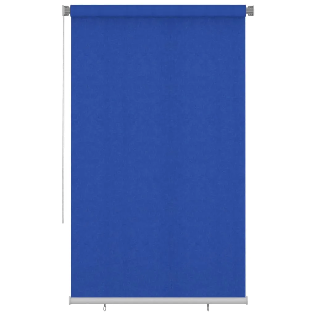 Outdoor Roller Blind 140x230 cm Blue HDPE