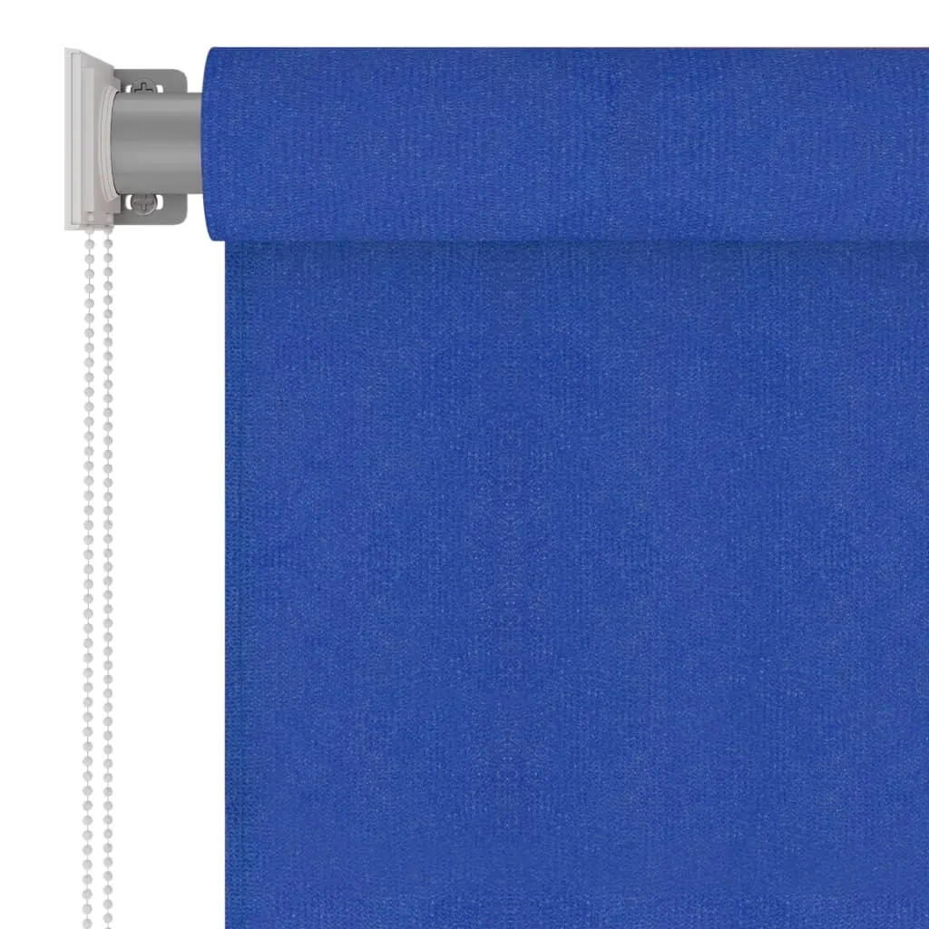 Outdoor Roller Blind 140x230 cm Blue HDPE