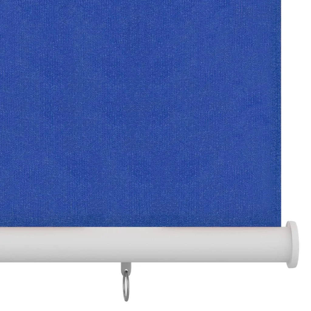 Outdoor Roller Blind 140x230 cm Blue HDPE