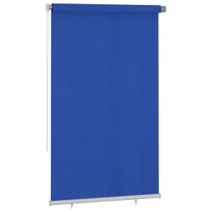 Outdoor Roller Blind 140x230 cm Blue HDPE