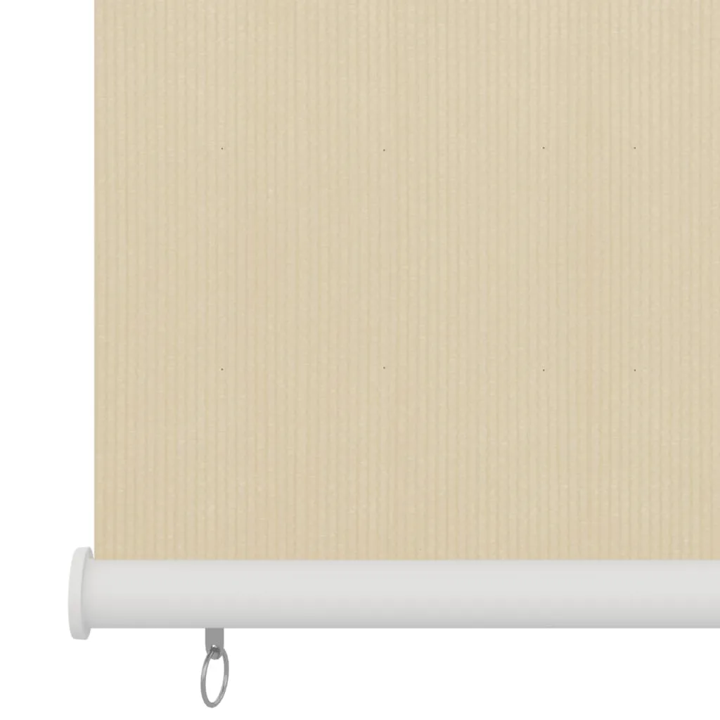 Outdoor Roller Blind Cream 60x140 cm HDPE