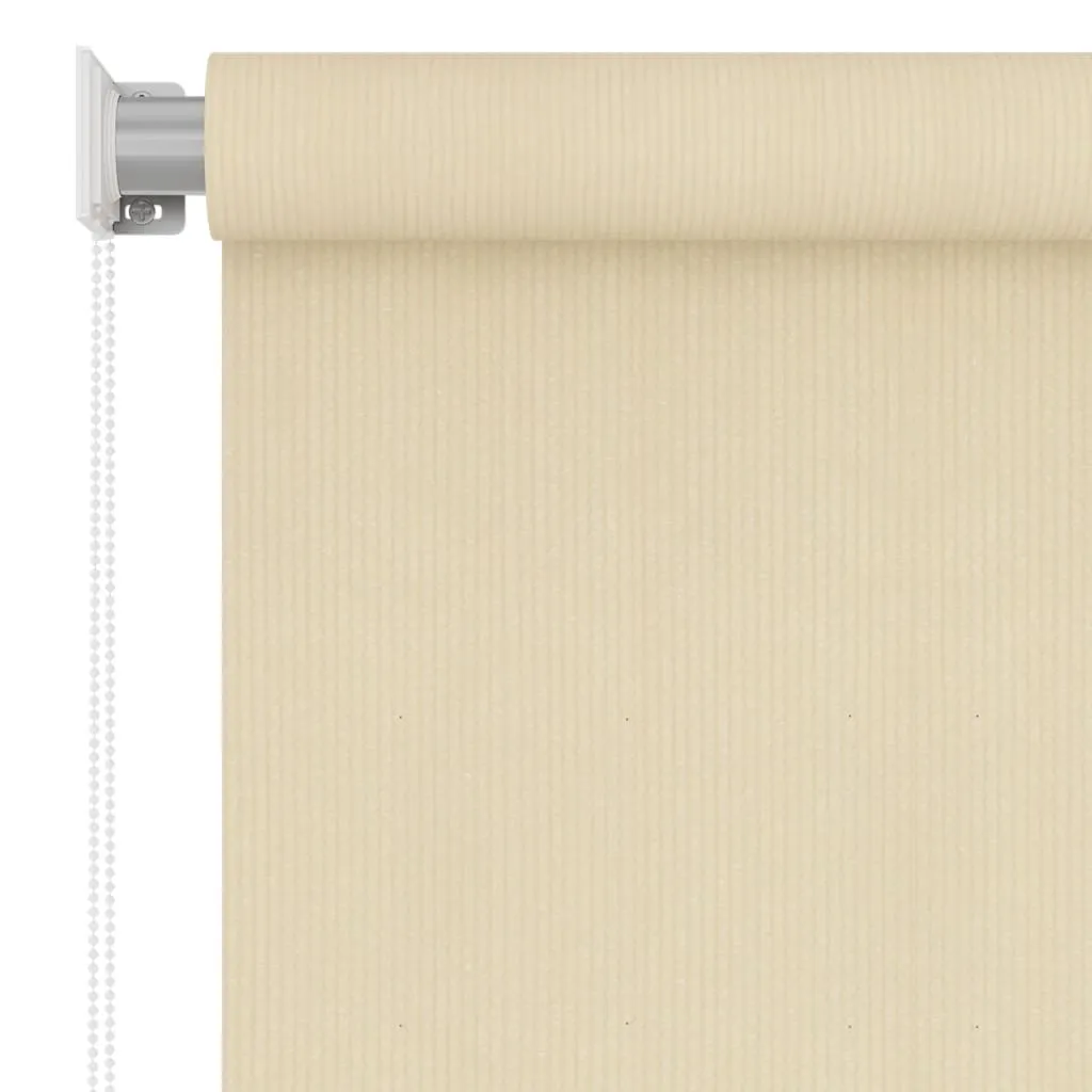 Outdoor Roller Blind Cream 60x140 cm HDPE