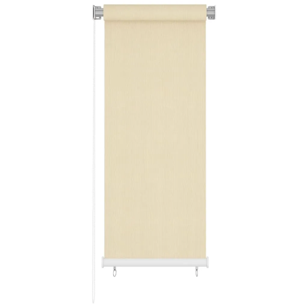 Outdoor Roller Blind Cream 60x140 cm HDPE