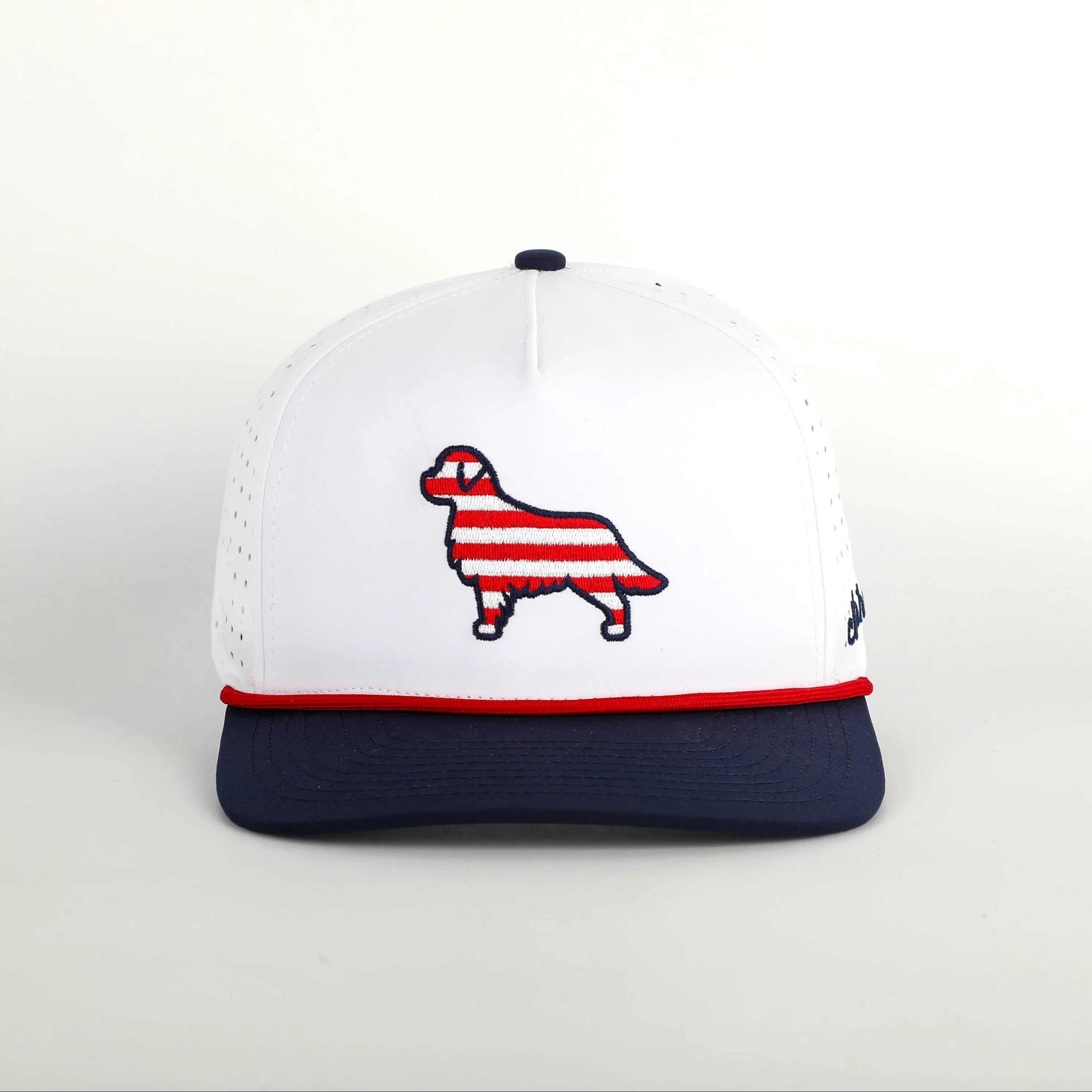 Patriotic Pup Golf Hat | Stripes