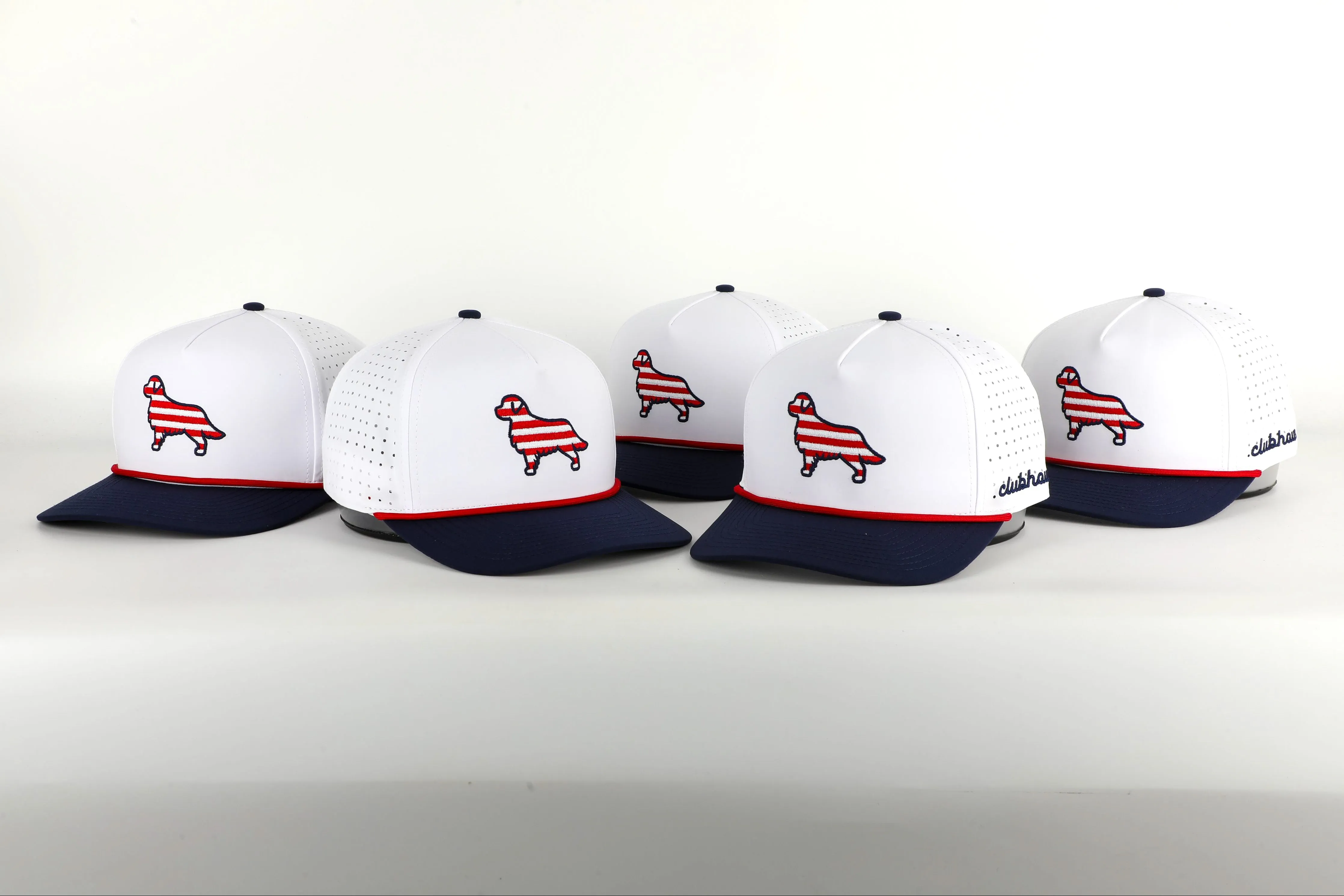 Patriotic Pup Golf Hat | Stripes