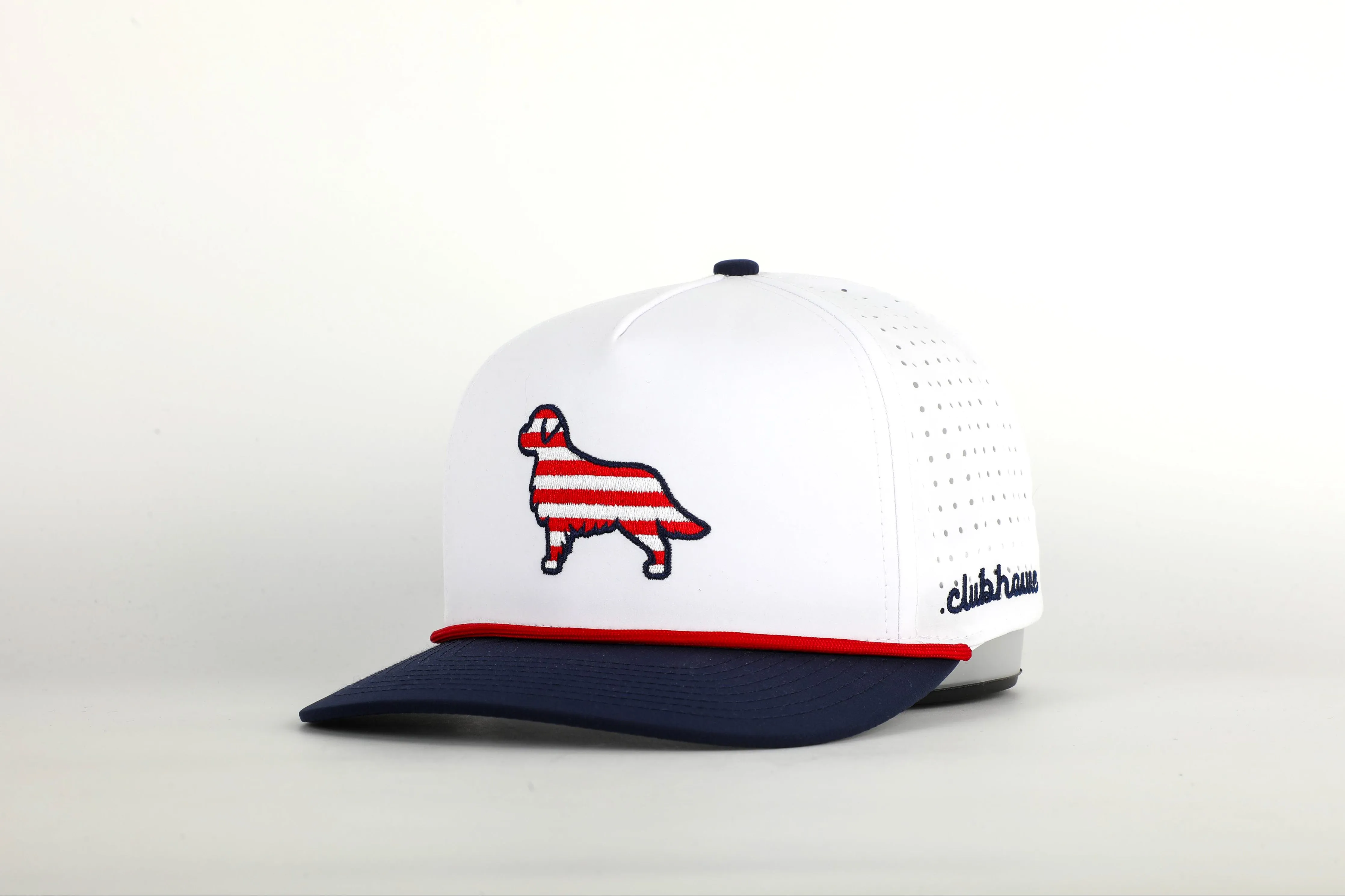 Patriotic Pup Golf Hat | Stripes
