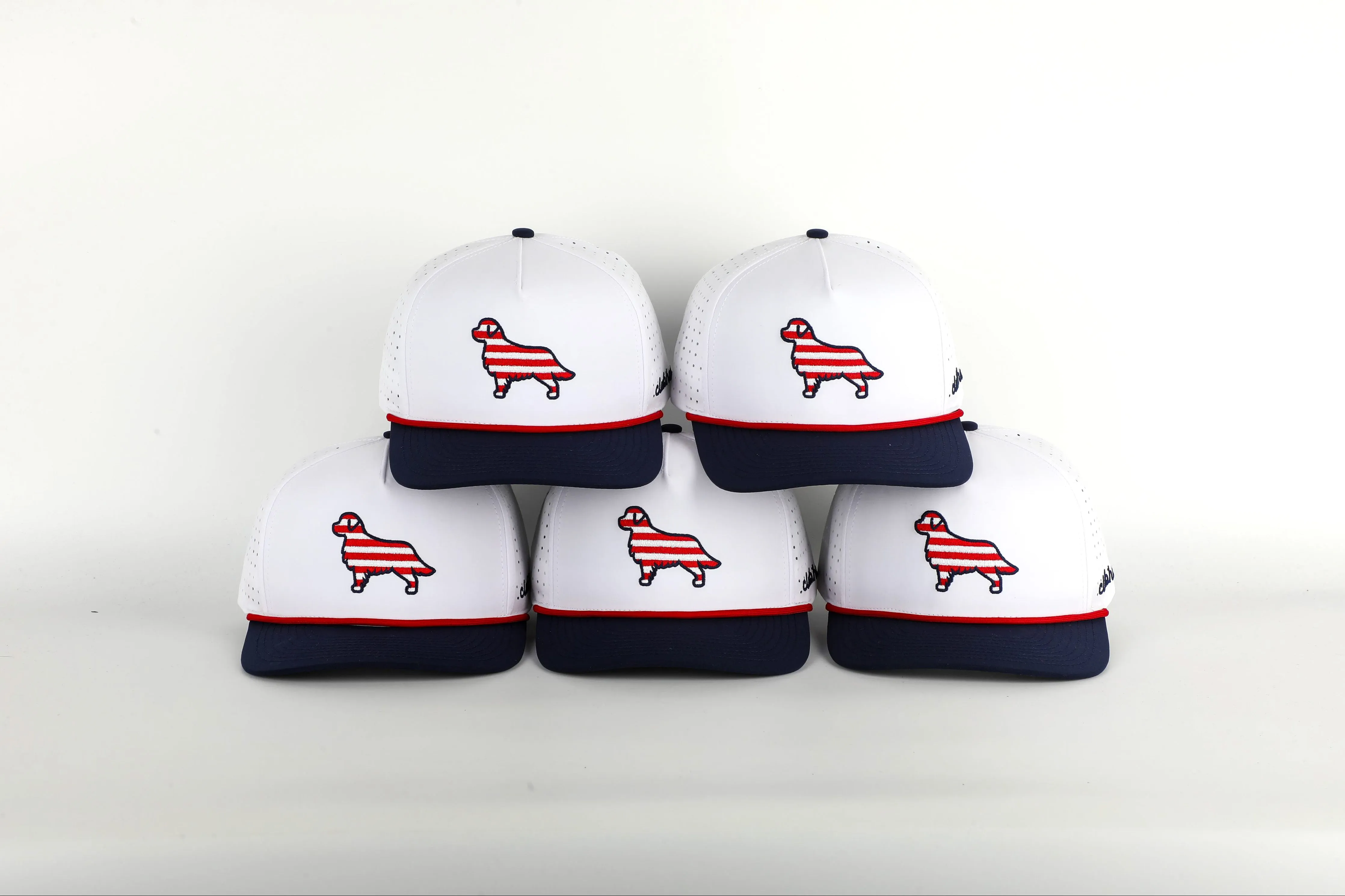Patriotic Pup Golf Hat | Stripes