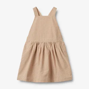 Pinafore Agnes - caramel stripe