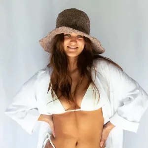 Polly Short Brim Hat - Latte