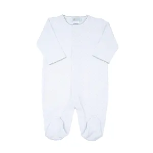 Sage Polka Dot Pima Footie