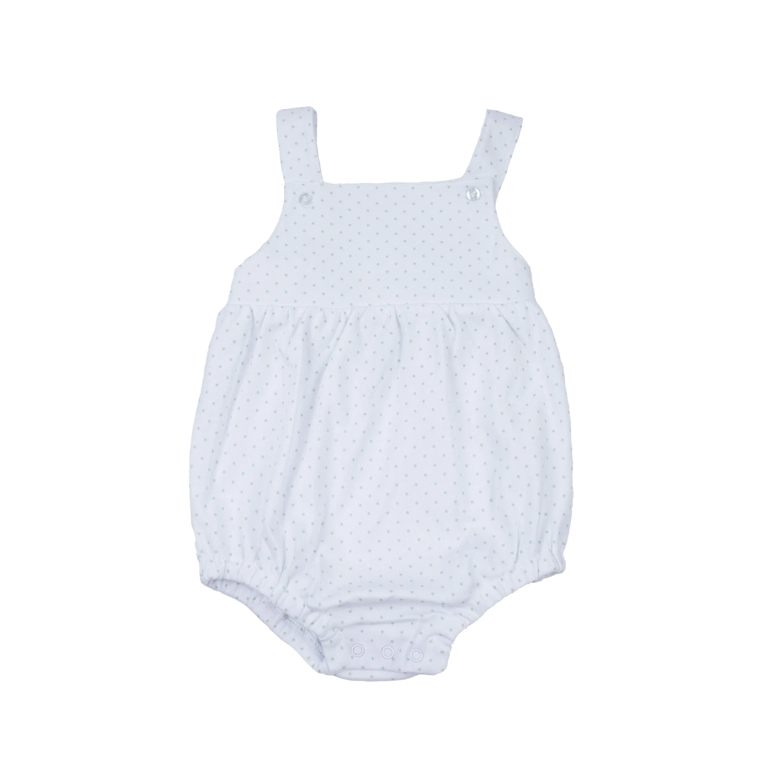 Sage Polka Dot Sleeveless Bubble
