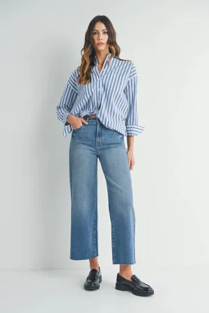 Scizzor Cut Wide Leg (Med Wash Shown)