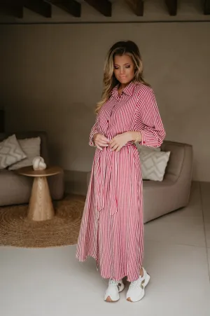Secco dress I Striped Red