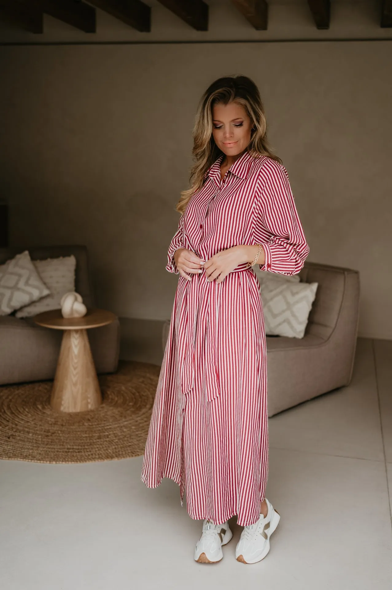 Secco dress I Striped Red